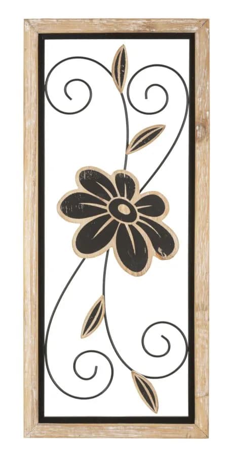 Nástenná dekorácia Koman A 26x60 cm hnedá/čierna 1