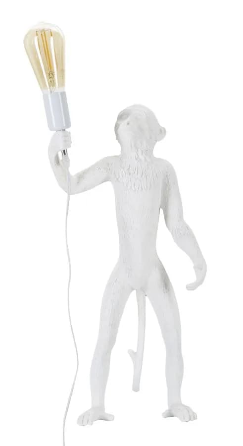 Stolná lampa Opica 55 cm biela 1