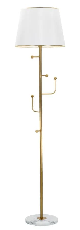 Stojacia lampa Hanger 173 cm zlatá/biela/mramor 1