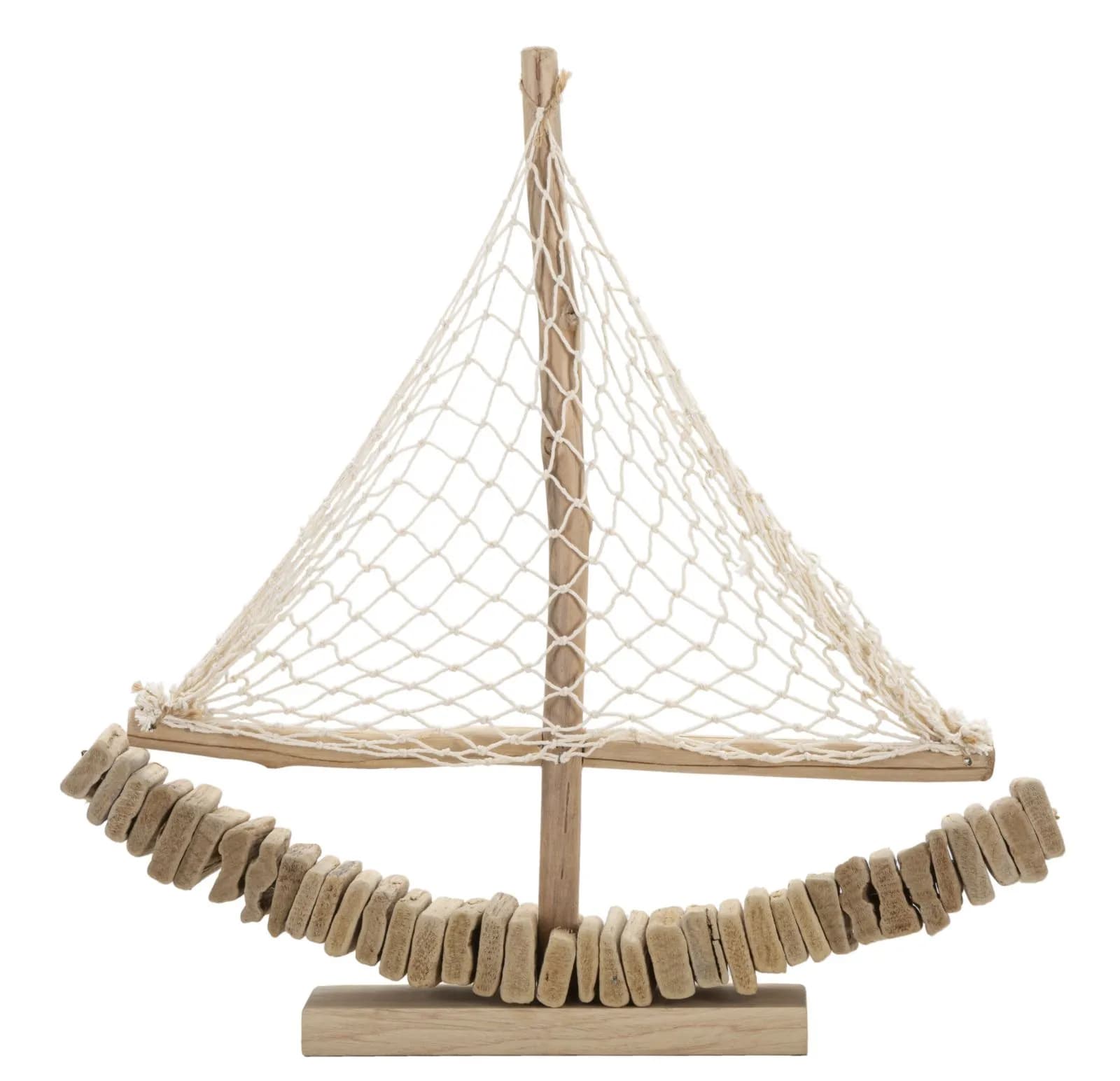 Drevená dekorácia Boath 45 cm hnedá