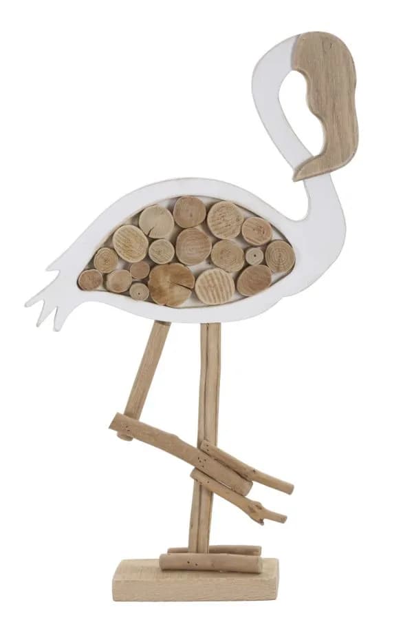 Drevená dekorácia Flamingo Nature 56 cm hnedá 1