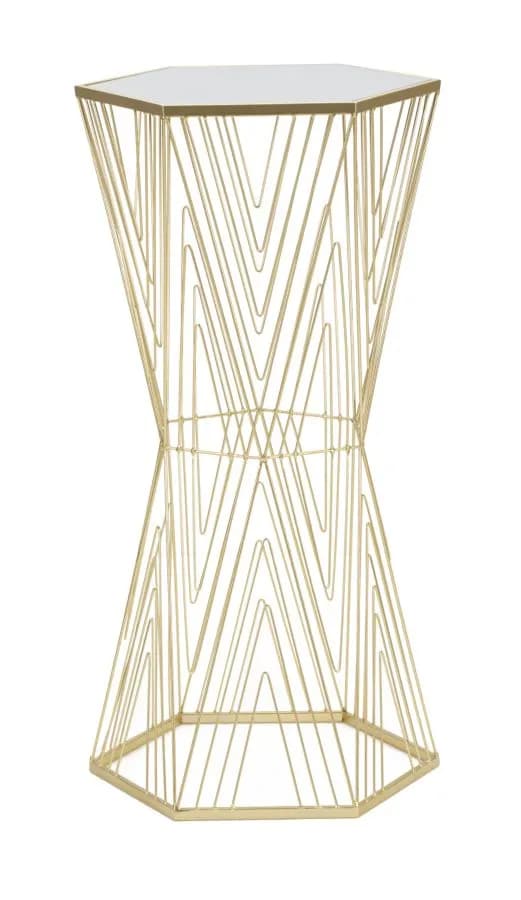 Odkladací stolík Lines 40 cm zlatý