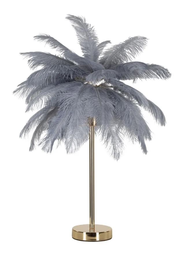 Stolná lampa Palm 55 cm sivá 1