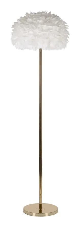 Stojacia lampa Feathers 170 cm biela/zlatá