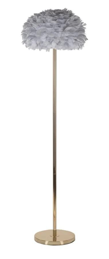 Stojacia lampa Feathers 170 cm sivá/zlatá 1