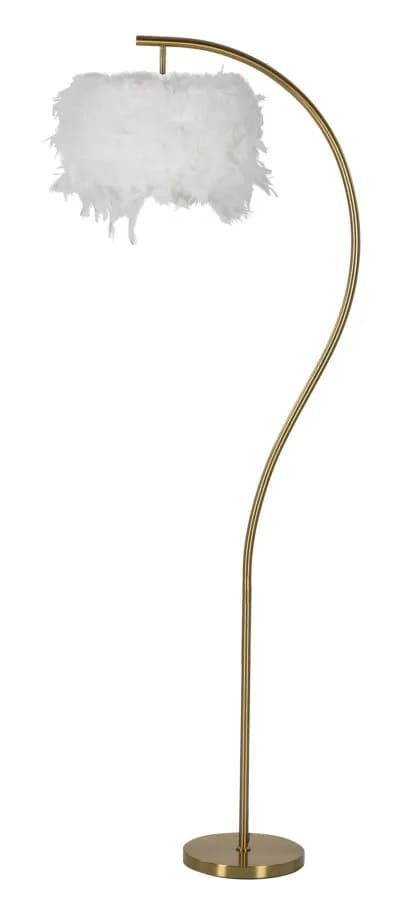 Stojacia lampa Semi Arc 170 cm biela/zlatá