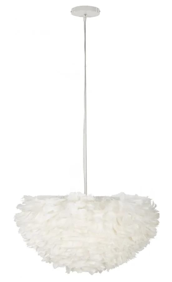Závesný luster Feathry 60 cm biely 1