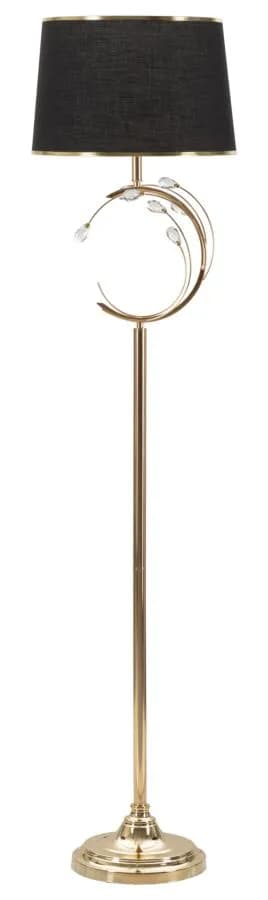 Stojacia lampa Bruxelles 160 cm čierna/zlatá