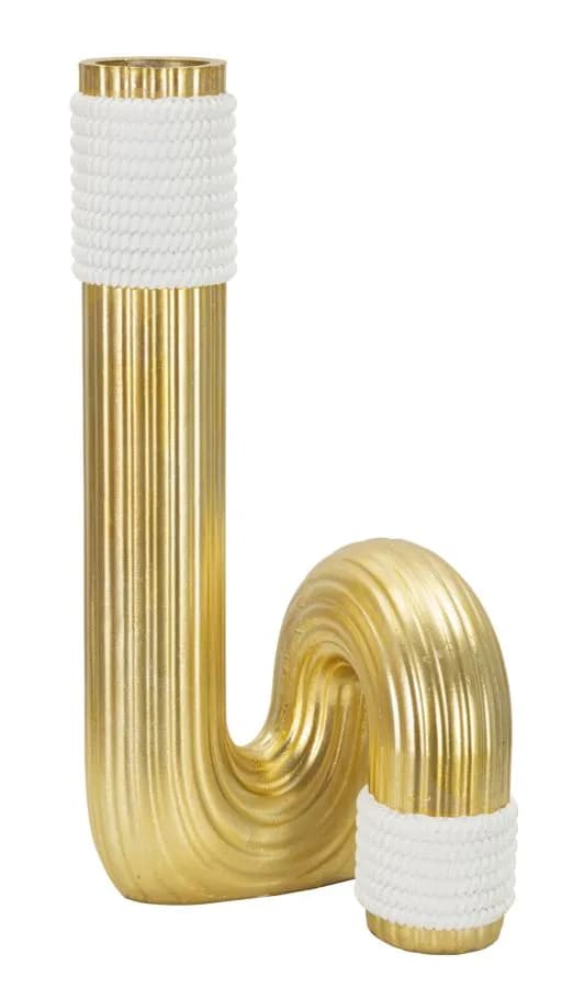 Váza Bann Big 30 cm zlatá/biela 1