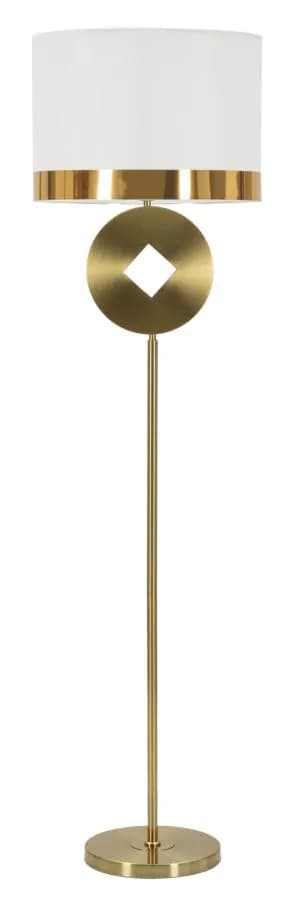 Stojacia lampa Coiny 151 cm biela/zlatá