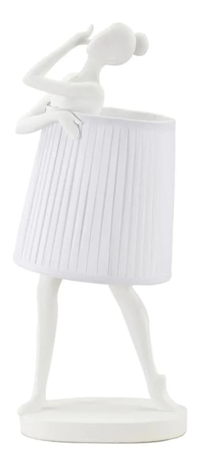 Stolná lampa Balet 62,5 cm biela