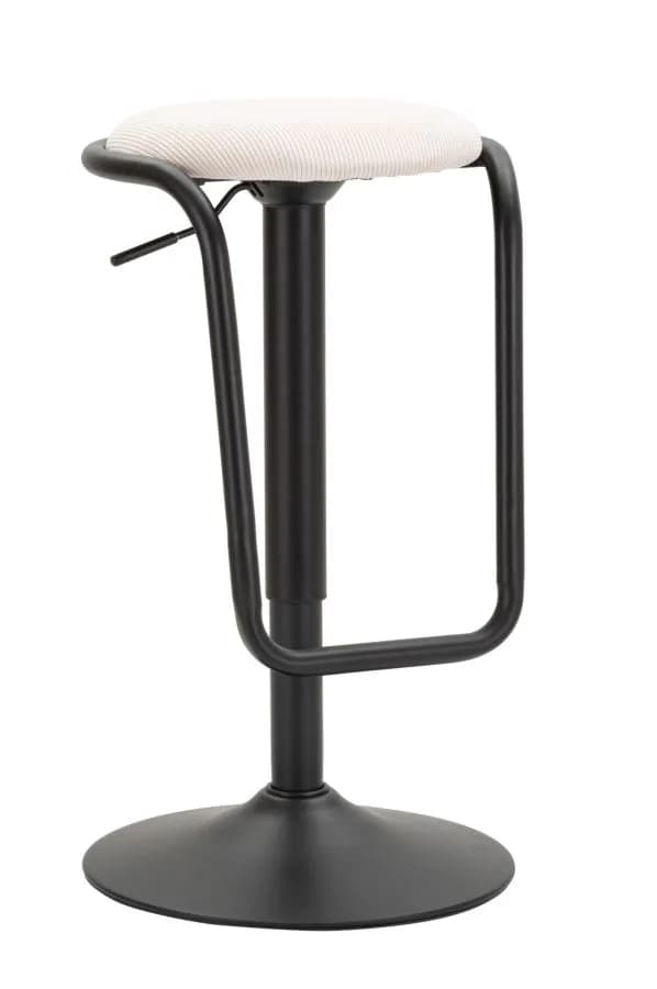 Otočná barová stolička Destiny bielo-čierna
