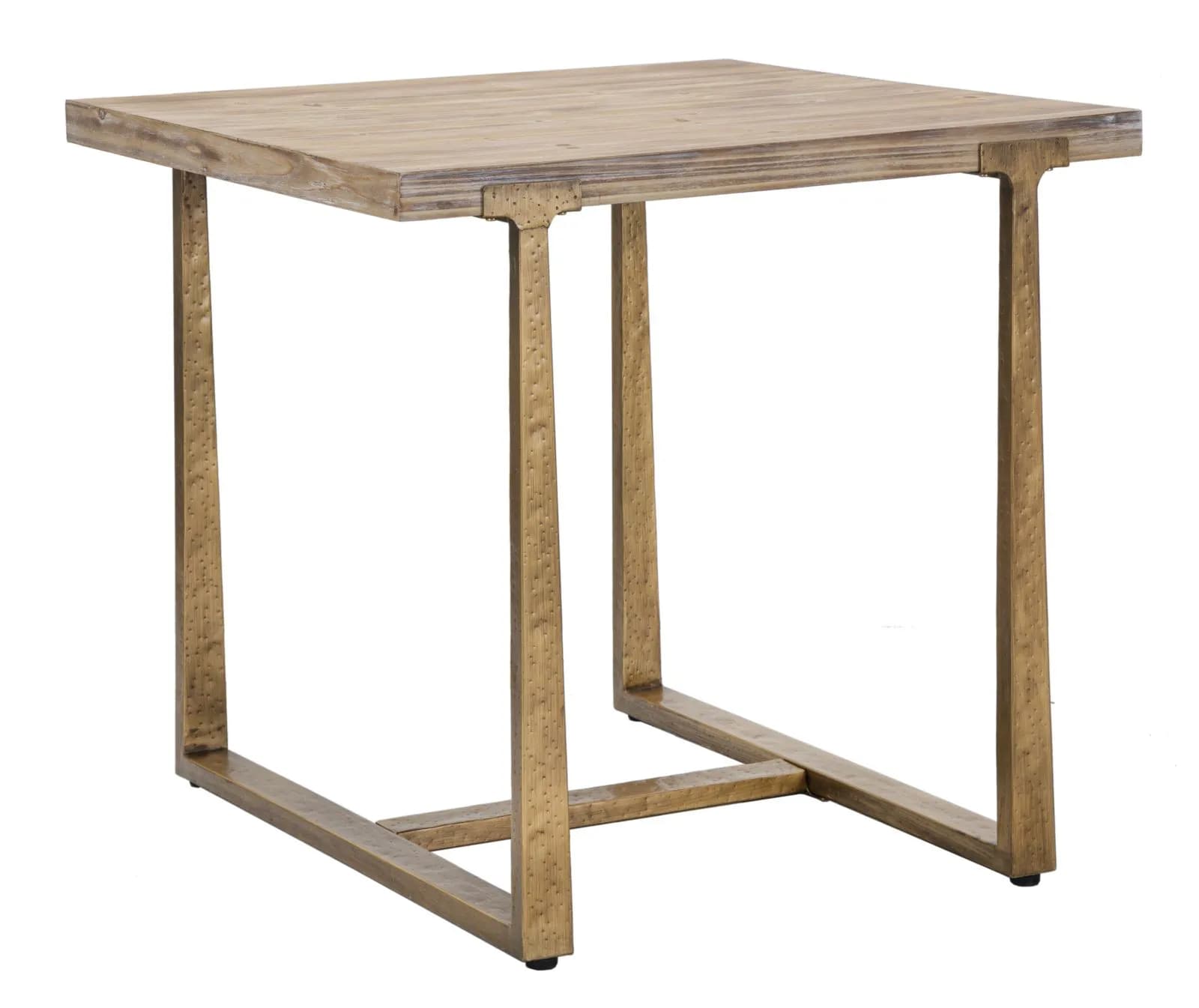 Jedálenský stôl Ankara 80 cm hnedý/zlatý 1