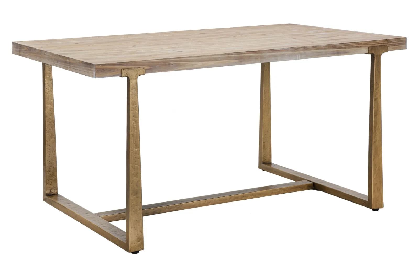 Jedálenský stôl Ankara 150 cm hnedý/zlatý