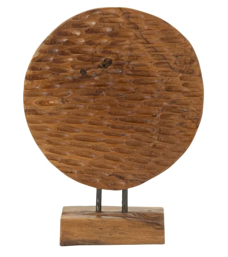 Dekoratívna soška Coin 40 cm z masívu hnedá 1
