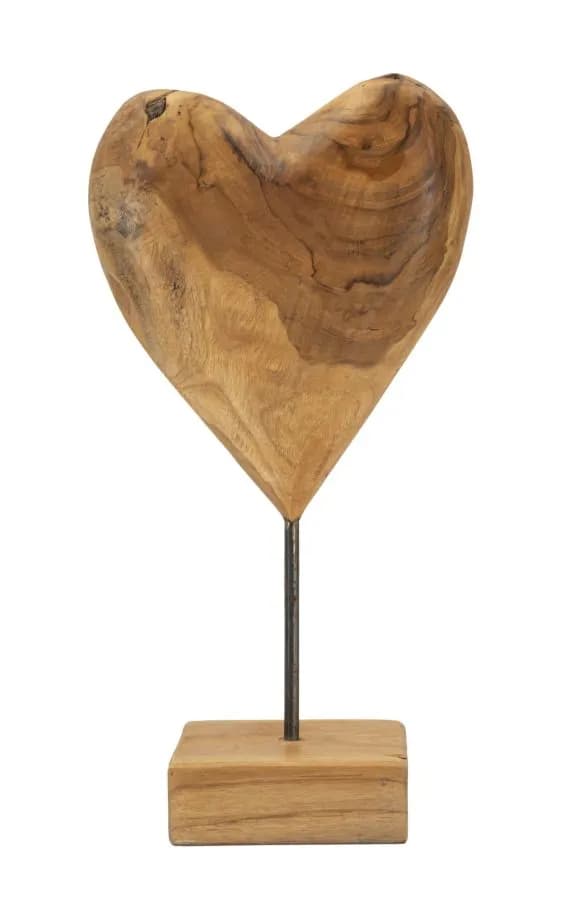 Drevená dekorácia Dobu 37 cm hnedá