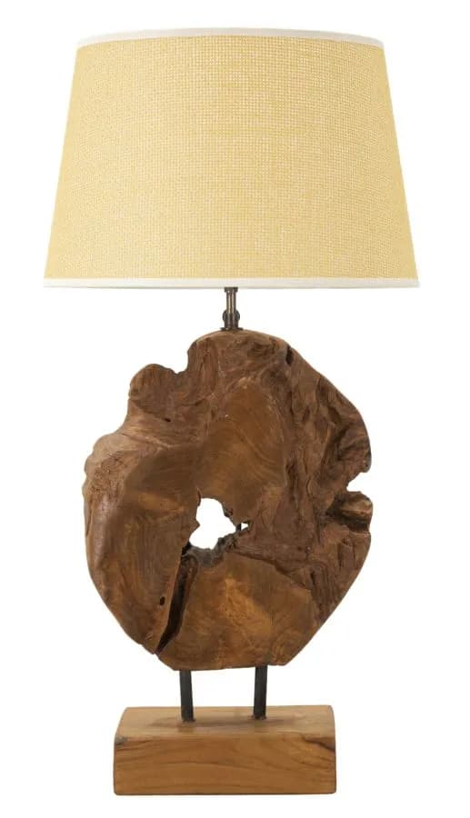 Stolná lampa Kepala 35 cm z masívu hnedá 1