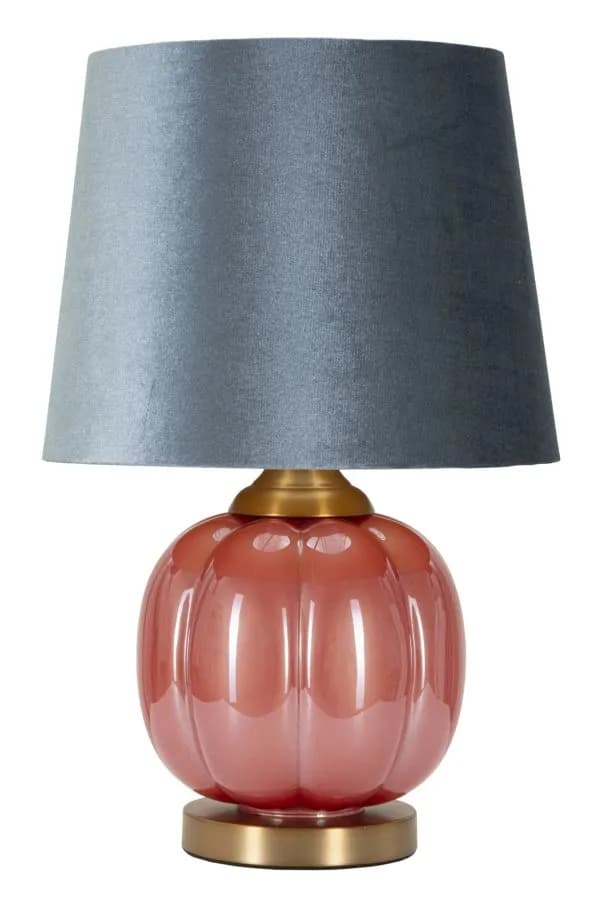 Stolná lampa Helene Ball 50 cm modro-červená