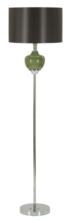 Stojacia lampa Eva 160 cm strieborná/čierna/zelená 1