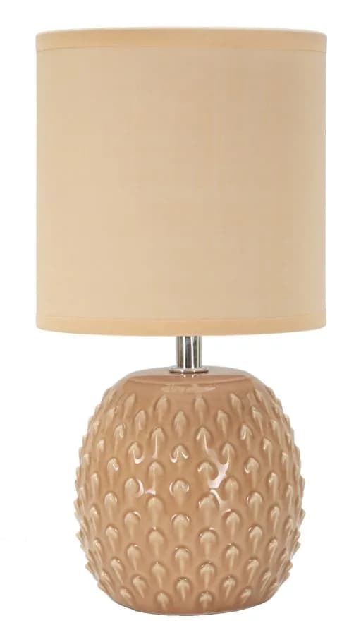 Stolná lampa Pontus 27 cm broskyňová