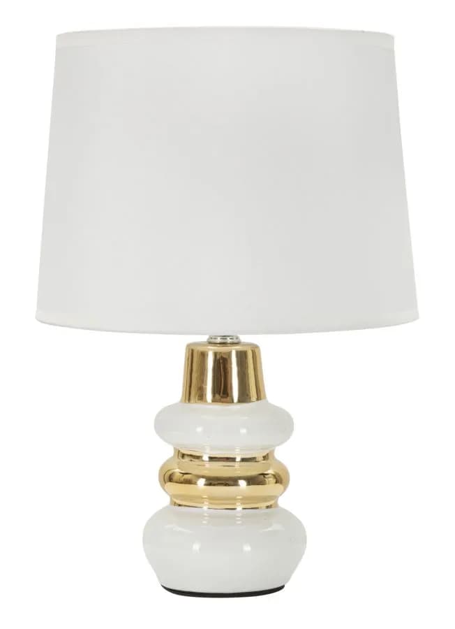 Stolná lampa Liara 32 cm bielo-zlatá 1