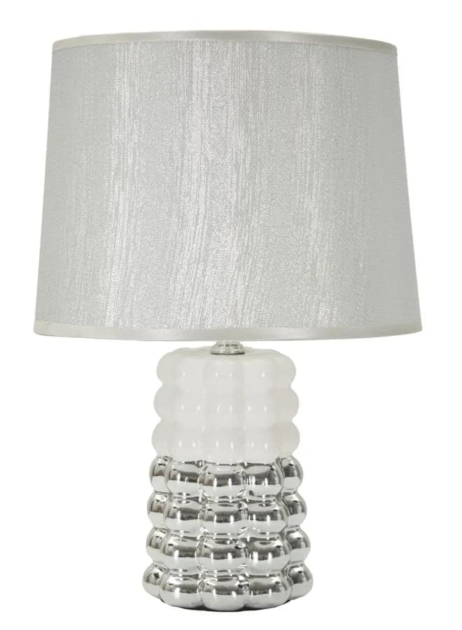 Stolová lampa Čipka 33 cm strieborná 1