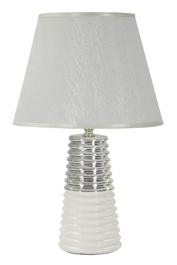 Stolná lampa Candela 41 cm strieborná
