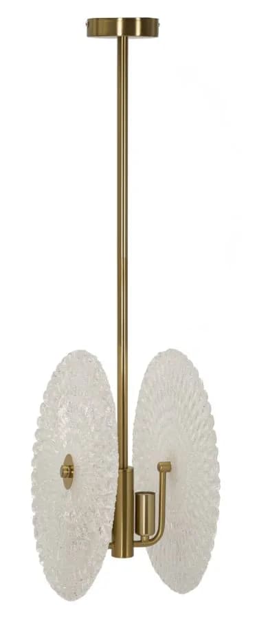 Závesný luster Glass 80 cm zlatý