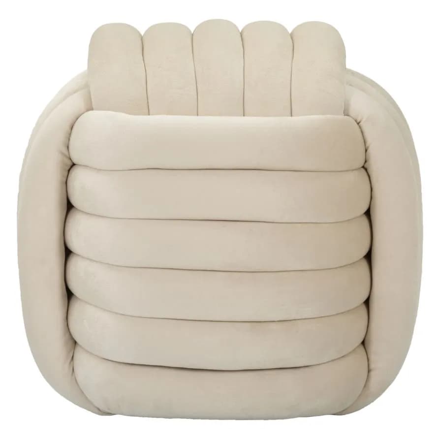 Taburet Softy 45 cm krémový 1