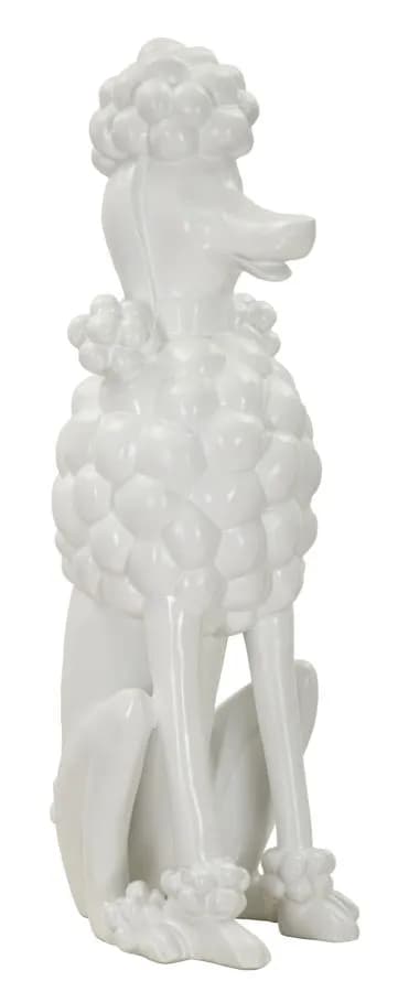 Dekoratívna soška Dog 61 cm biela