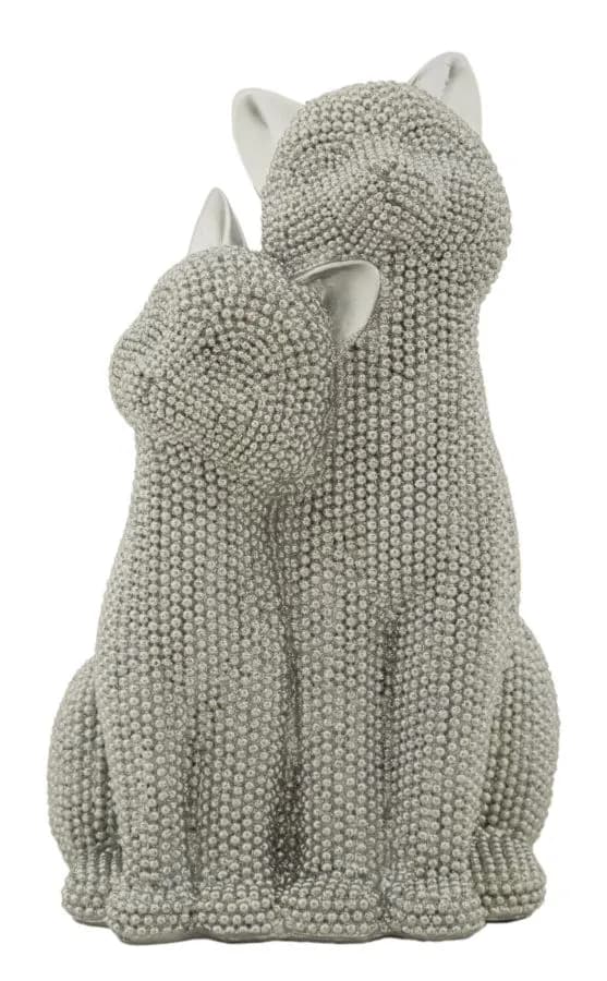 Dekoratívna soška Sparky 21 cm strieborná