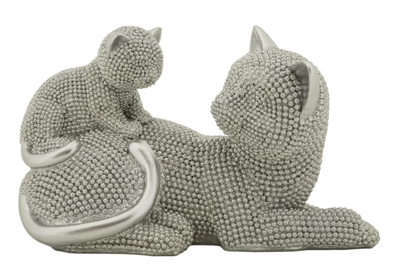 Dekoratívna soška Sparky 13 cm strieborná 1