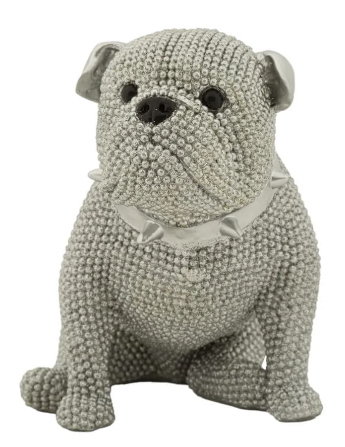 Dekoratívna soška Sparky 14 cm strieborná 1