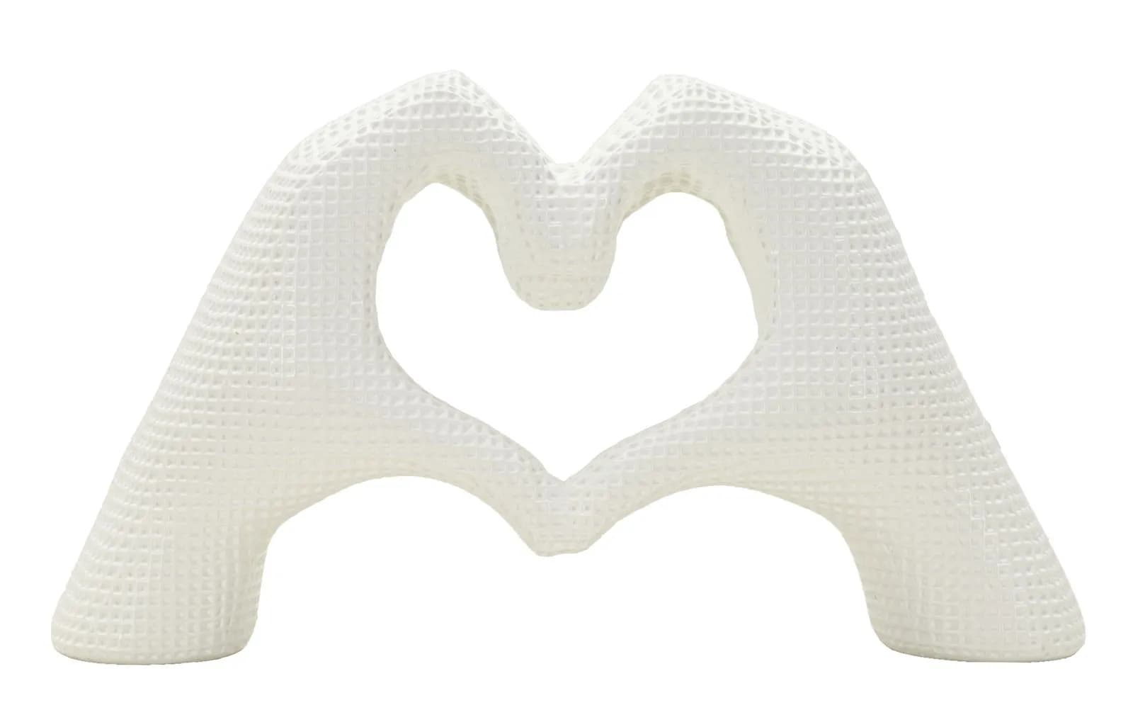 Dekorácia Hands Lover 25 cm biela