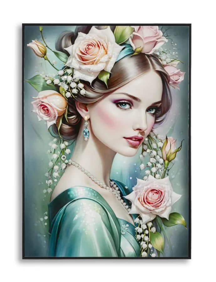 Obraz Fantasy A 72x102 cm modro-zelený 1