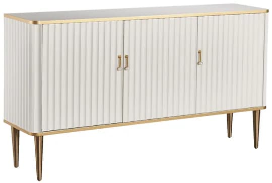 Komoda Stilig ST313 160 cm biela/zlatá