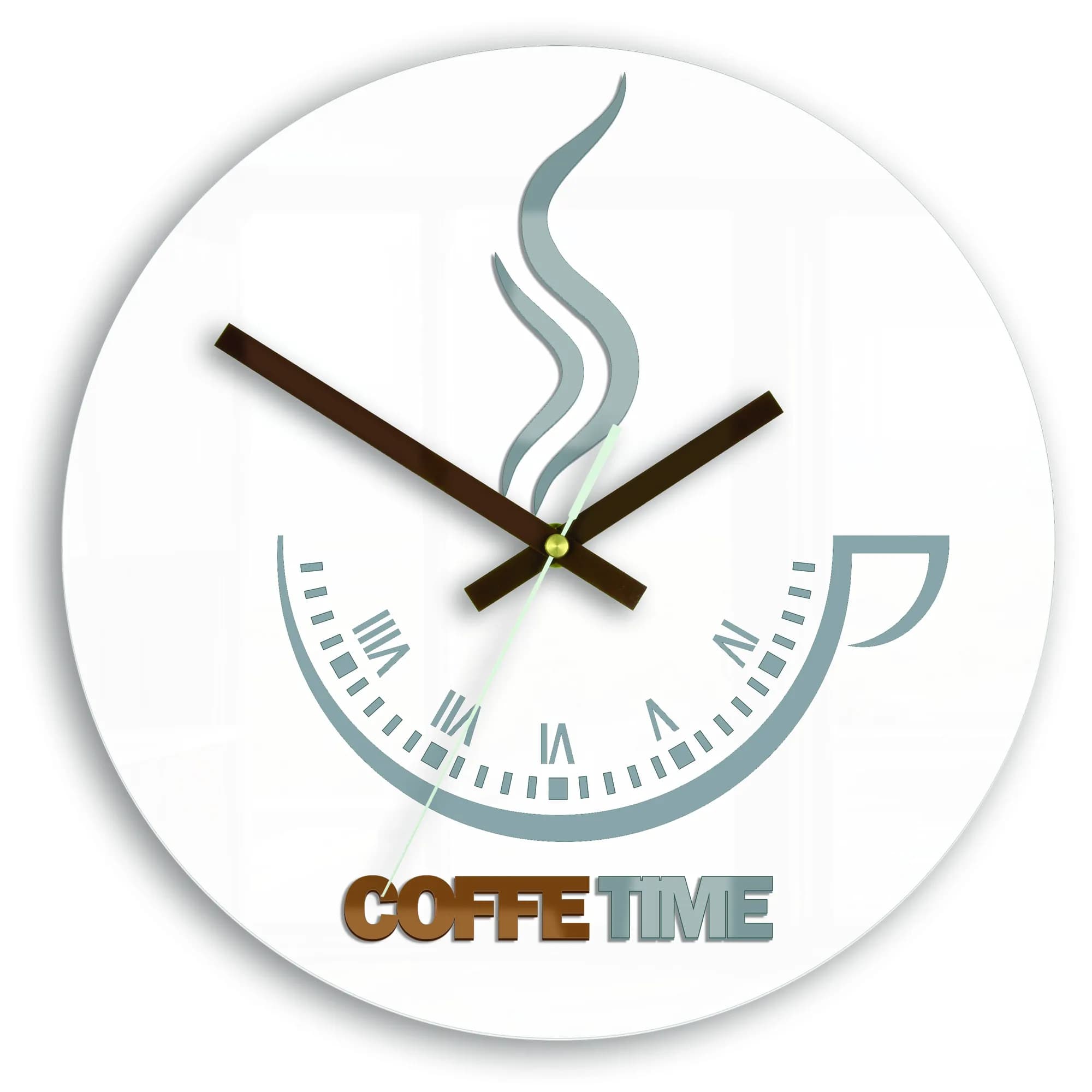 Nástenné hodiny Coffe Time biele 1
