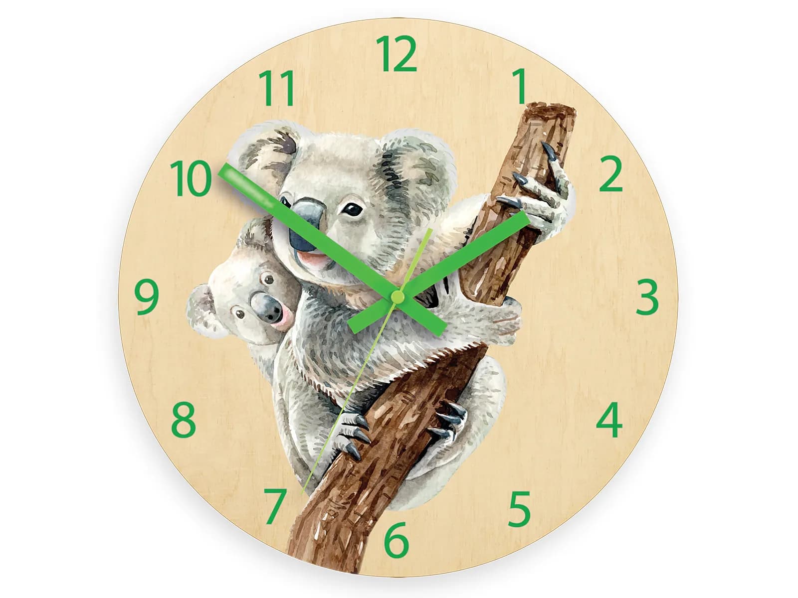 Detské nástenné hodiny Ami Koala 30 cm viacfarebné 1