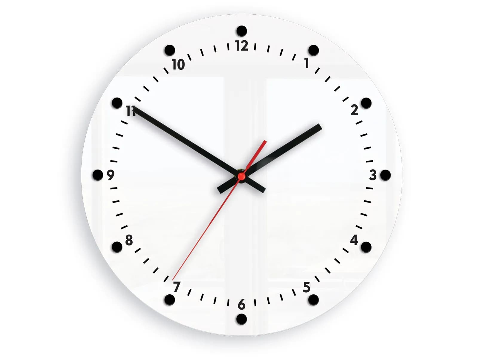 Nástenné hodiny Mozes 28 cm čierne/biele 1