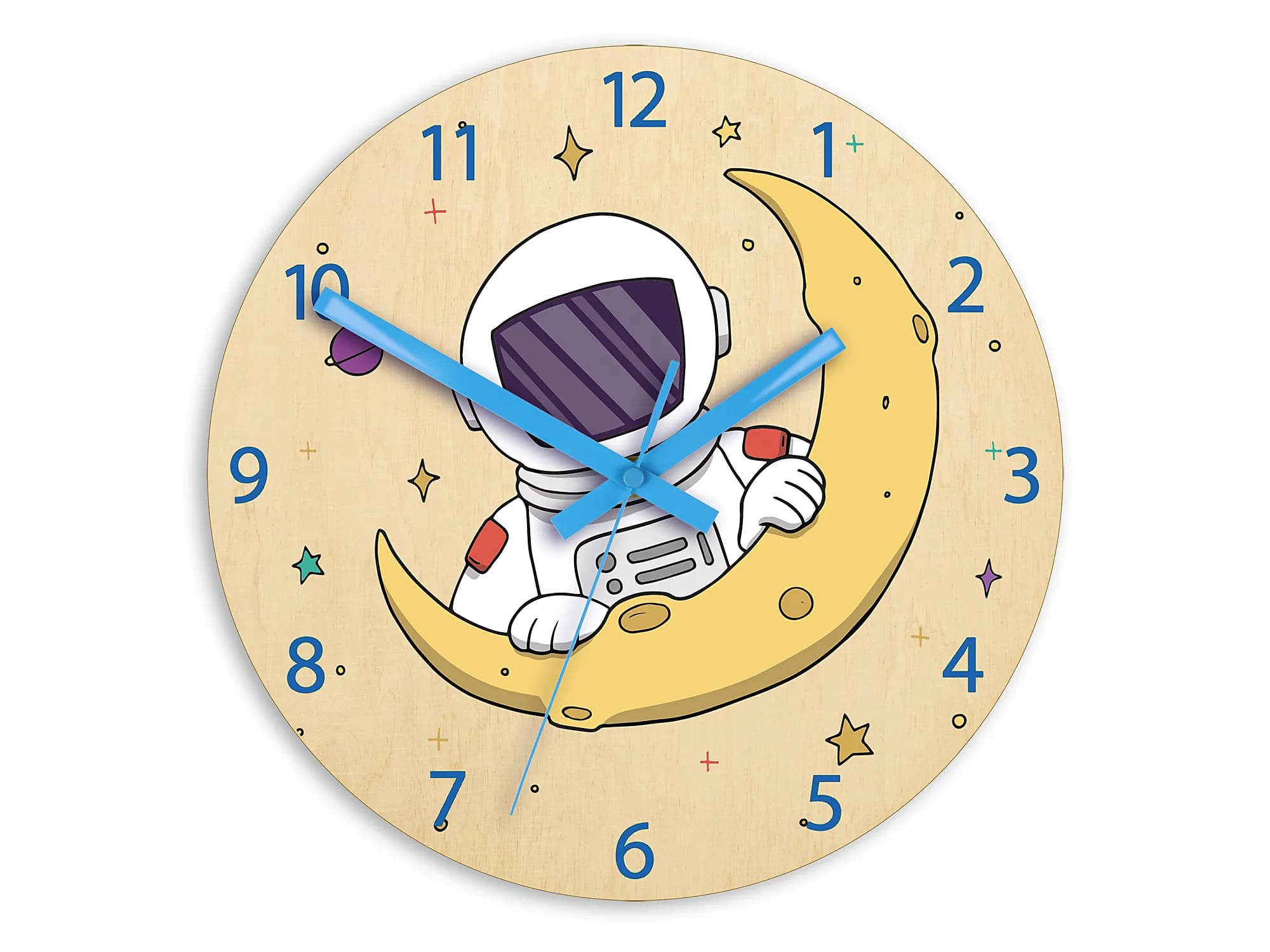 Detské nástenné hodiny Ami Astronaut 30 cm viacfarebné