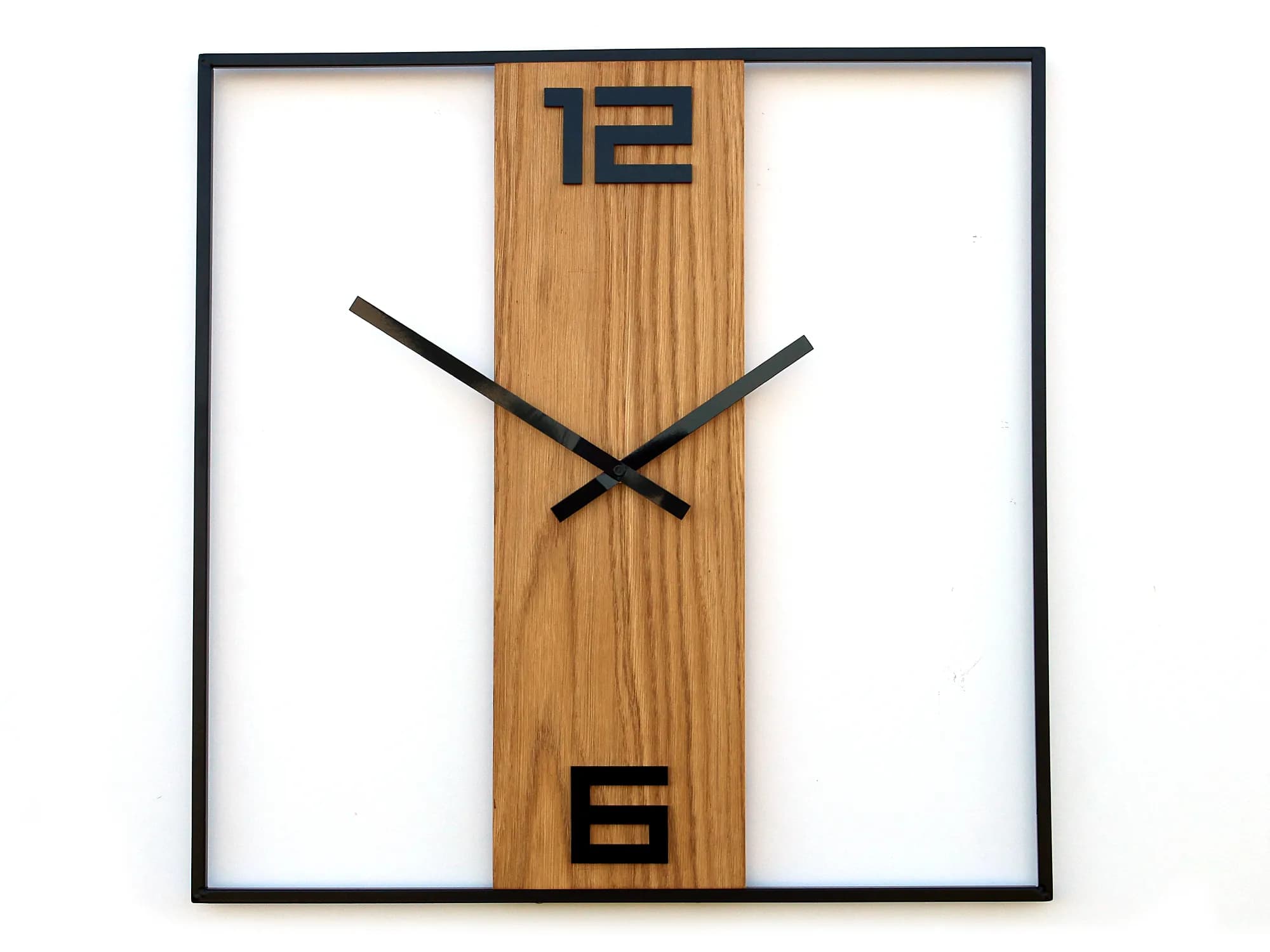 Nástenné hodiny Arabic Ramka 50 cm hnedé/čierne 1