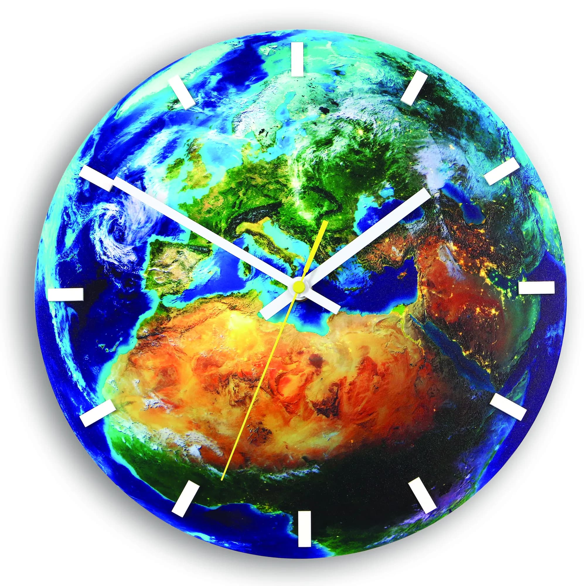 Nástenné hodiny Globe modré