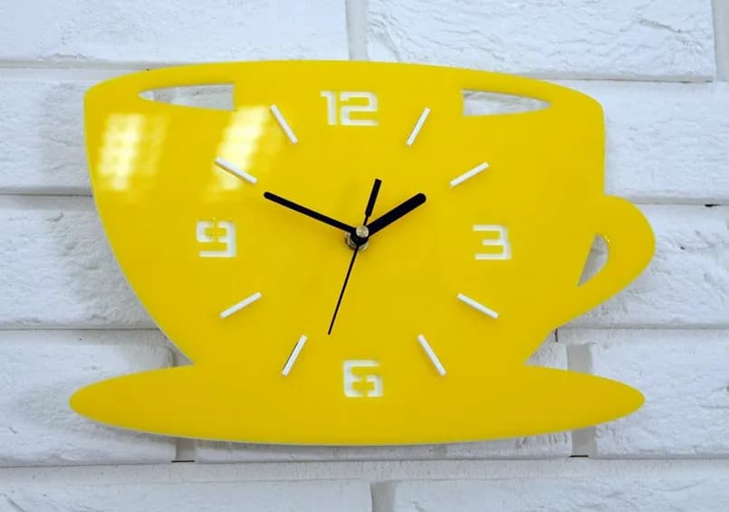 Nástenné hodiny Filiza 33 cm žlté 1