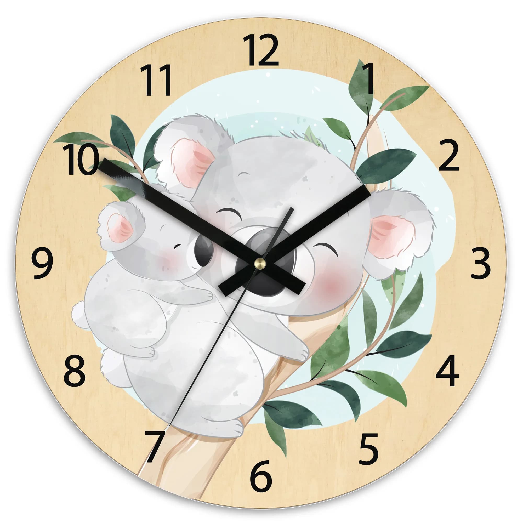 Detské nástenné hodiny Ami Koala 30 cm viacfarebné II 1