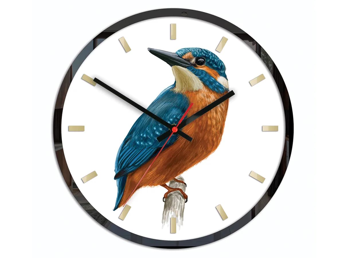 Nástenné hodiny Bird Unikat biele 1