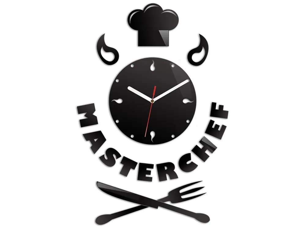 Nástenné hodiny Master Chef čierne 1