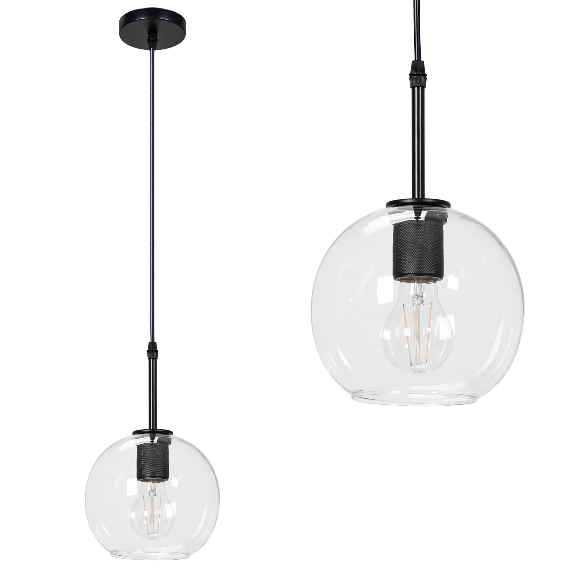 Závesná lampa La Belle XX čierna 1