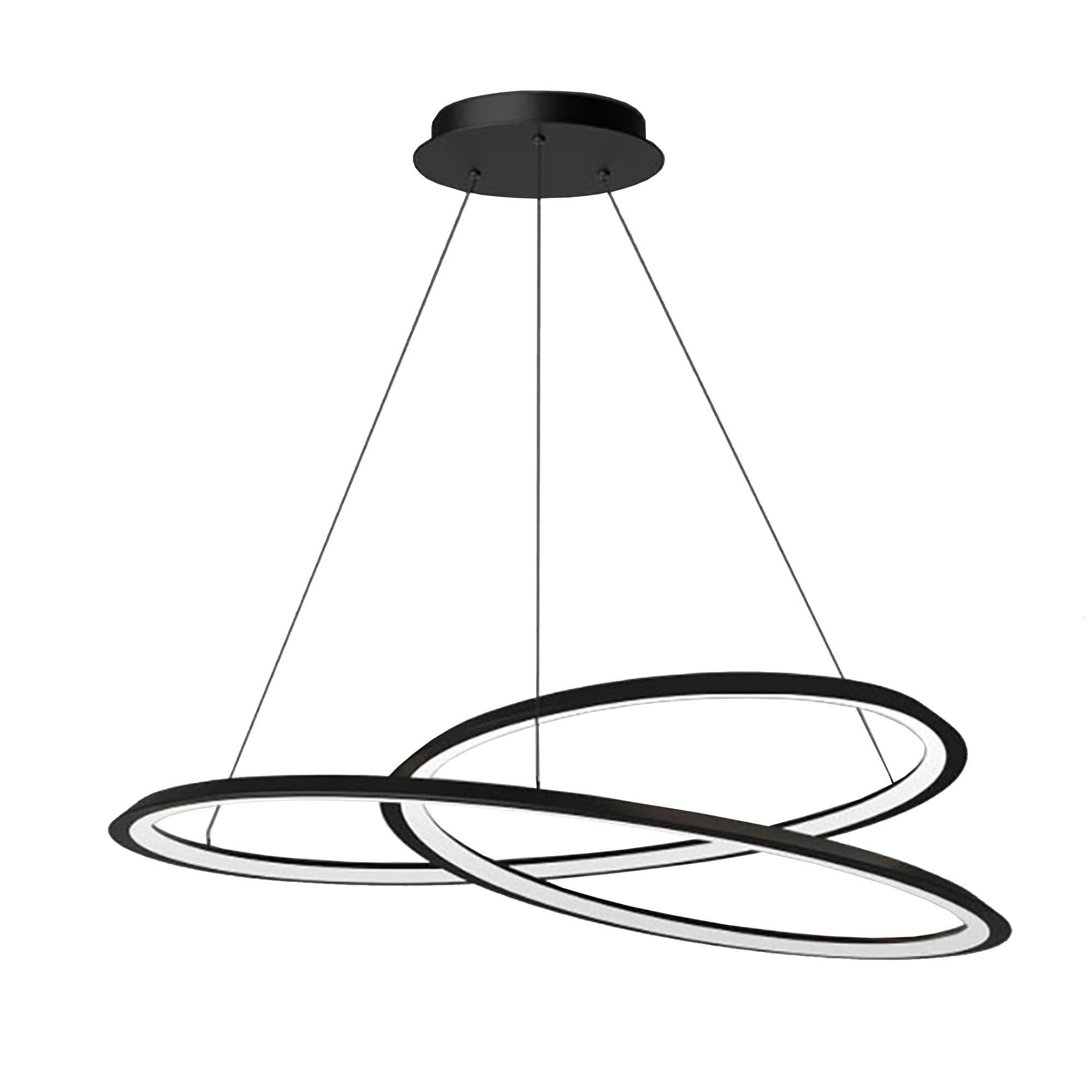 Závesná lampa La Belle XXXI čierna/biela 1