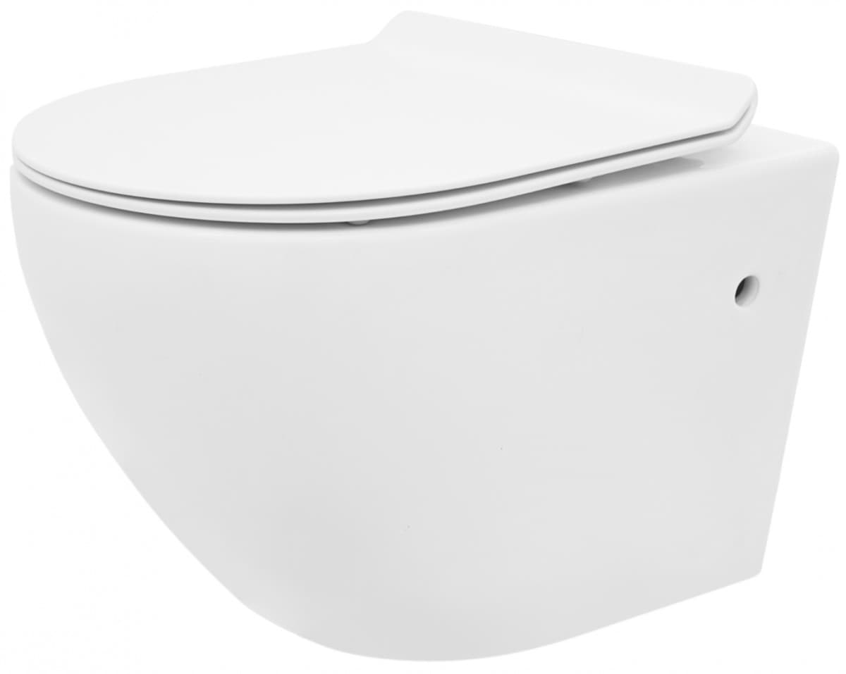 Závesná WC misa Rea Carlo Mini Rimless Slim N biela 1
