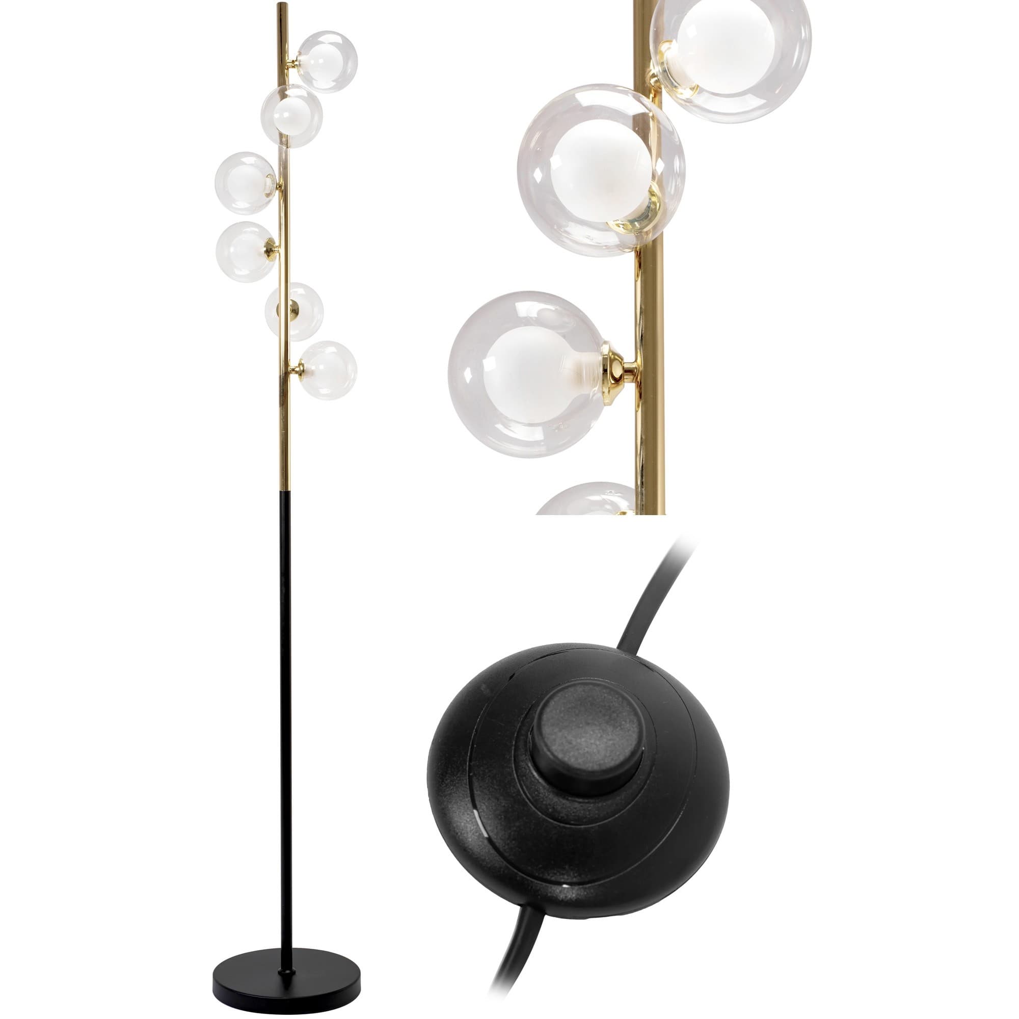 Stojacia lampa APP917-6F zlatá 1